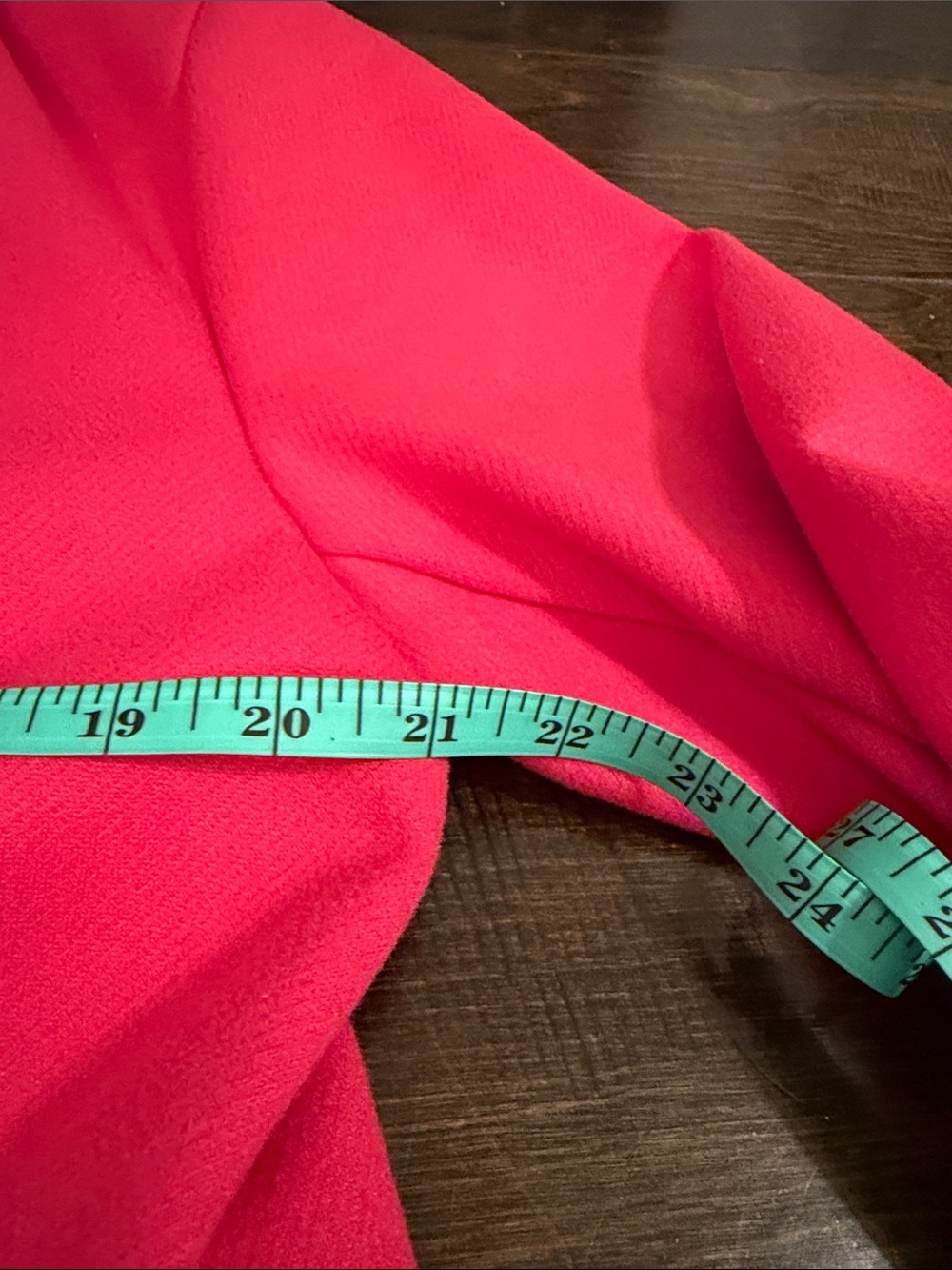 NWT Love Tree Bright Pink Trench Coat 3/4 size large brand new never worn - Picture 11 of 11